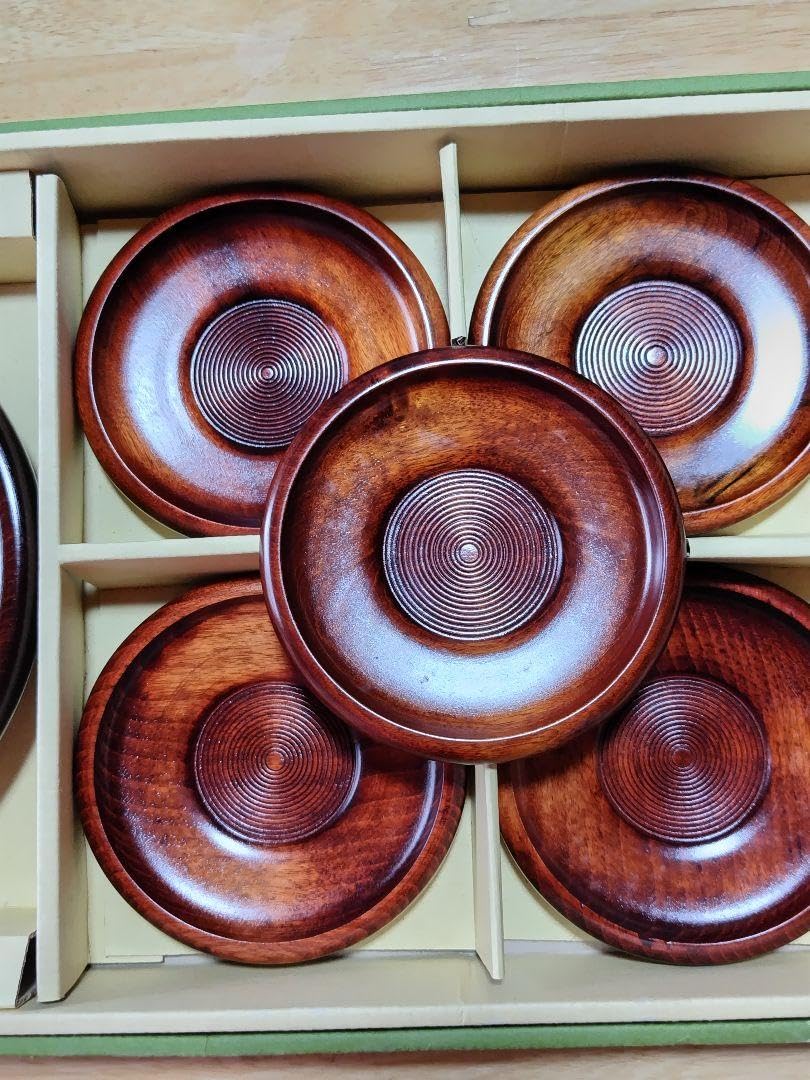 【新品】 山中漆器 盆、菓子鉢、菓子受け、茶托、セット 木箱入り 新品】 山中漆器 盆、菓子鉢、菓子受け、茶托、セット 木箱入り